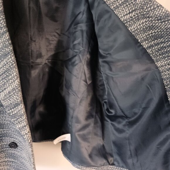 Talbots Twisted Twill Tweed Cropped Jacket Size 16 Double Breasted Chic - Picture 4 of 7